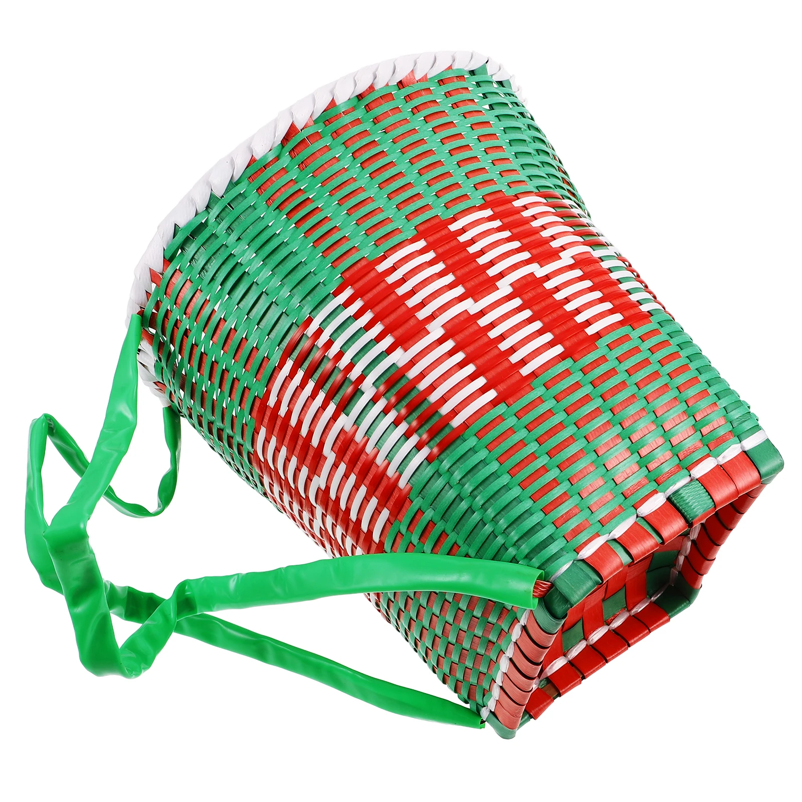 

Kids Dance Woven Basket 2-6 Years Green Colorful Woven Basket Smooth Durable Plastic Storage Photo Versatile Backpack