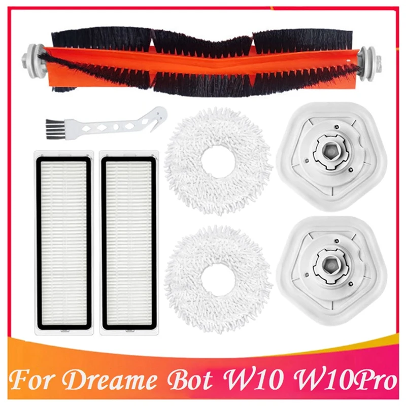 

Replacement Accessories Kit For Dreame Bot W10 W10pro Vacuum Cleaner Main Brush Filter Mop Cloth Cleaning Brush