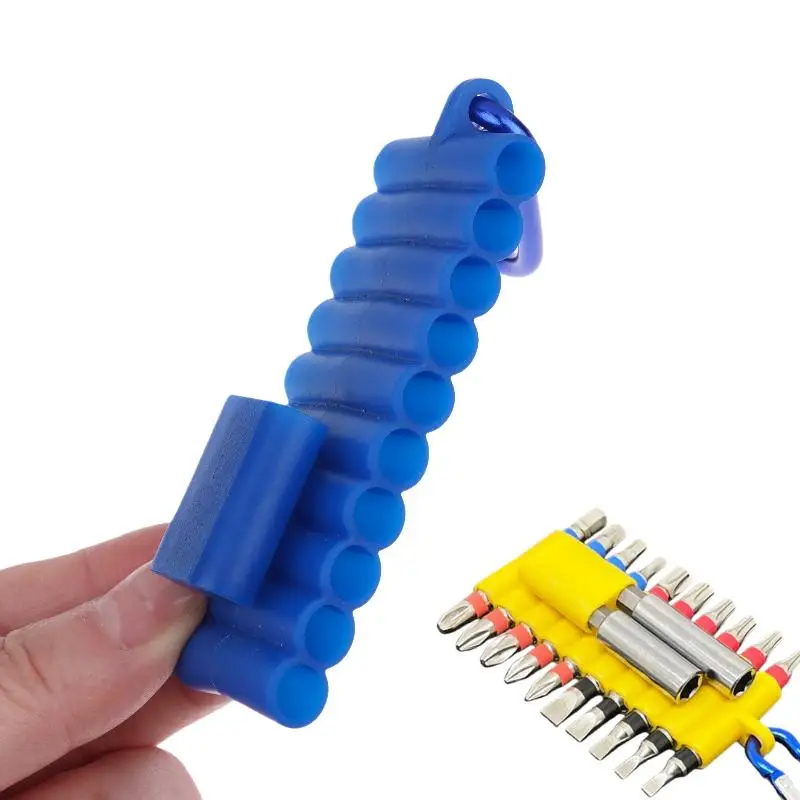 Individual 10/22 Compartments Storage Organizer for Screwdriver Bits, 1/4