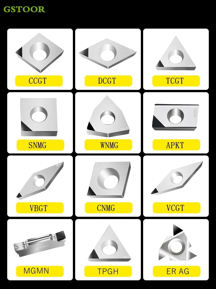 ลูกบาศก์โบรอนไนไตรด์เปลี่ยนแทรก TNMG/CNMG/SNMG/WNMG/CCGT/DCGT/TCGT/VBGT/VCGT/APKT/16ER/IR/MGMN/MRMN CBN ใบมีดตัดสําหรับ P.K