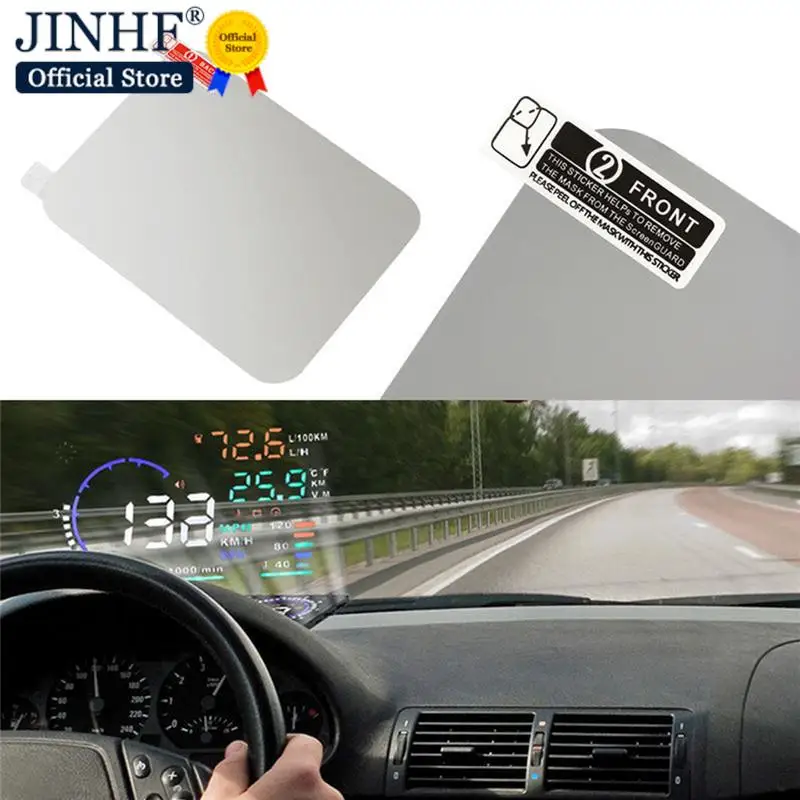 1 pc Protective Reflective Screen Consumption Overspeed Display Car Styling Car HUD Reflective Film Head Up Display