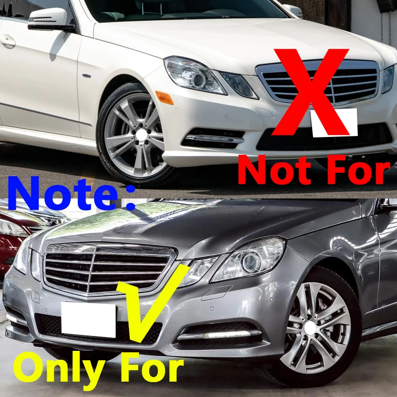 For Mercedes Benz E-Class W212 E250 E300 E350 2009 2010 2011 2012 LED Car Front Bumper Light Fog Light Daytime Running Light