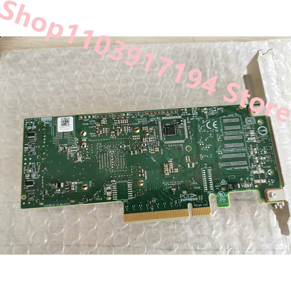 FOR  BROADCOM LSI SAS9500-16 05-50134-00 SAS3816 PCIE4.0 SlimSAS 2X SFF-8654  Network card