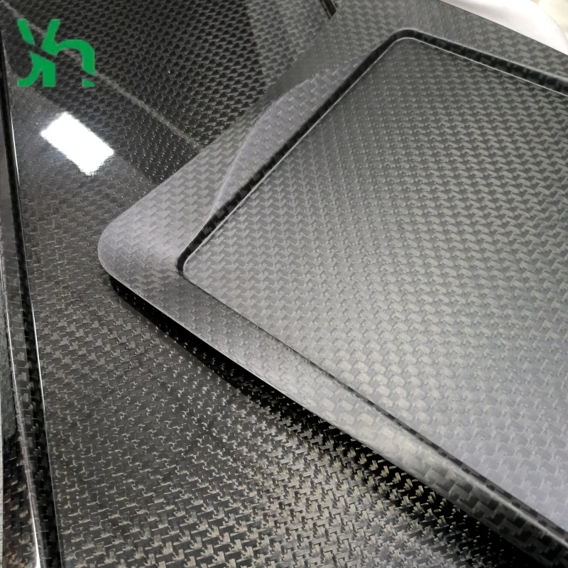 Taca do serwowania w stylu lotniczym z włókna węglowego 3K (szary/matowy) - lekka i wytrzymała