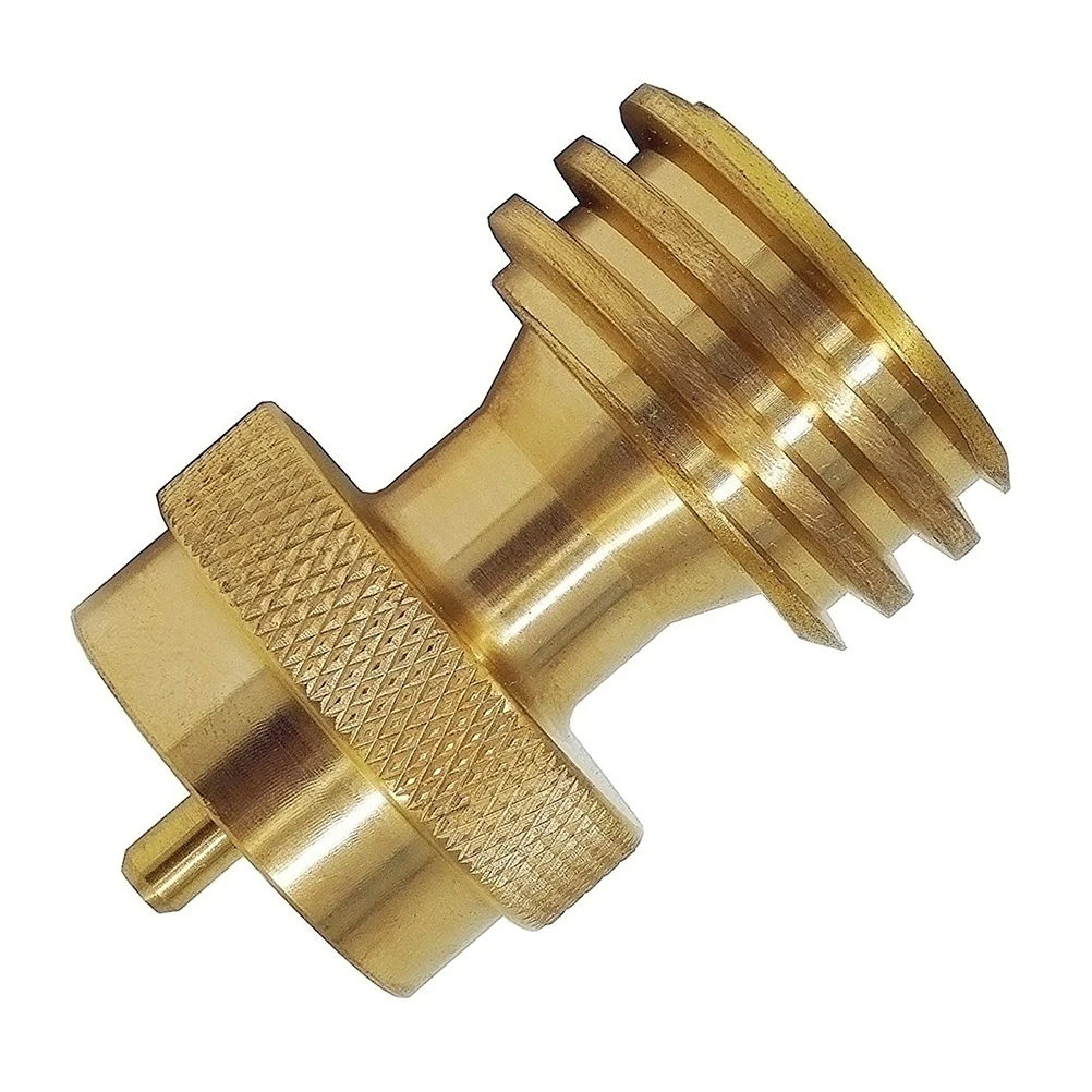 

2PCS Propane Refill Adapter Gas Tank Conversion Head Cylinder Joint Brass Transfer Inflatable BBQ Camping Tailgating
