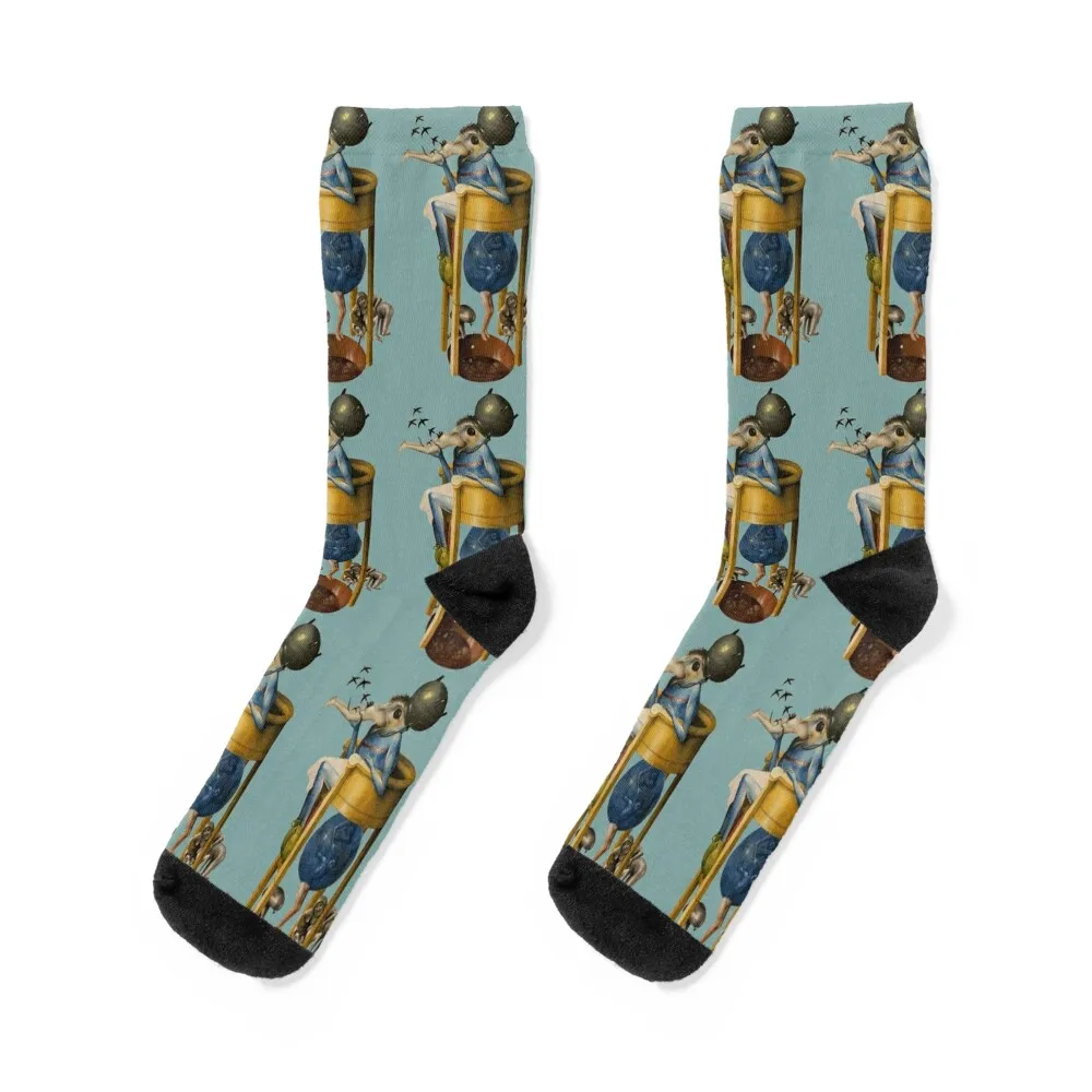 Hieronymus Bosch - Devil on Night Chair Socks sports stockings Children's japanese fashion Socks Men's Women's