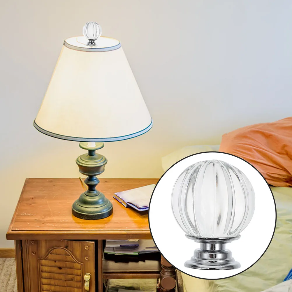 

4pcs Lamp Finials Aluminum Base Modern Bedroom Living Room Lampshade Holder Solid Lighting Accessory Elegant Decor