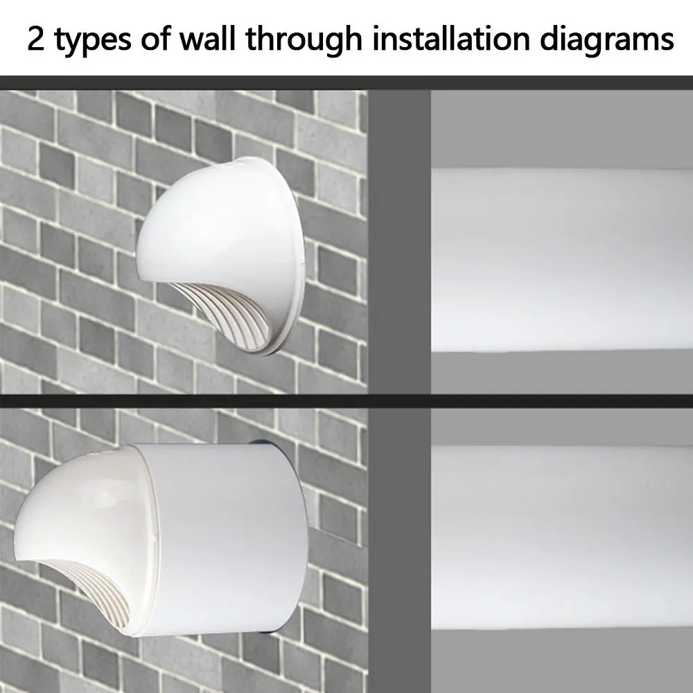New PVC Air Vent Half Spherical White Exhaust Grille Cover Home Tube Outlet Wall Ceiling