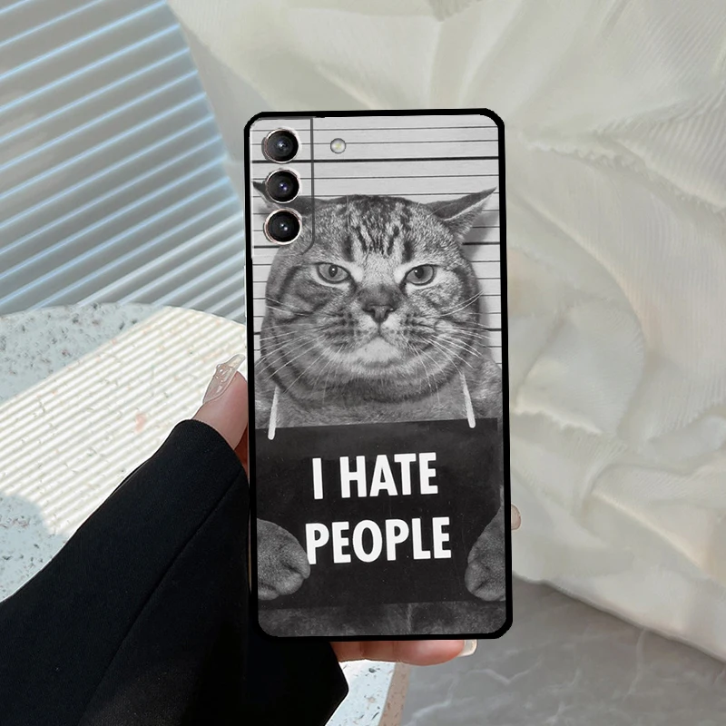 Custodia divertente Cat Art per Samsung Galaxy S23 Ultra S21 S22 S24 S25 Ultra S9 S10 Plus S21 S25 FE Cover Funda