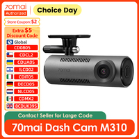 70mai Dash Cam M310 130°FOV 1296P WDR Night Vision DVR with Voice Control Collison Detection Car Camera Support Parking Monitor