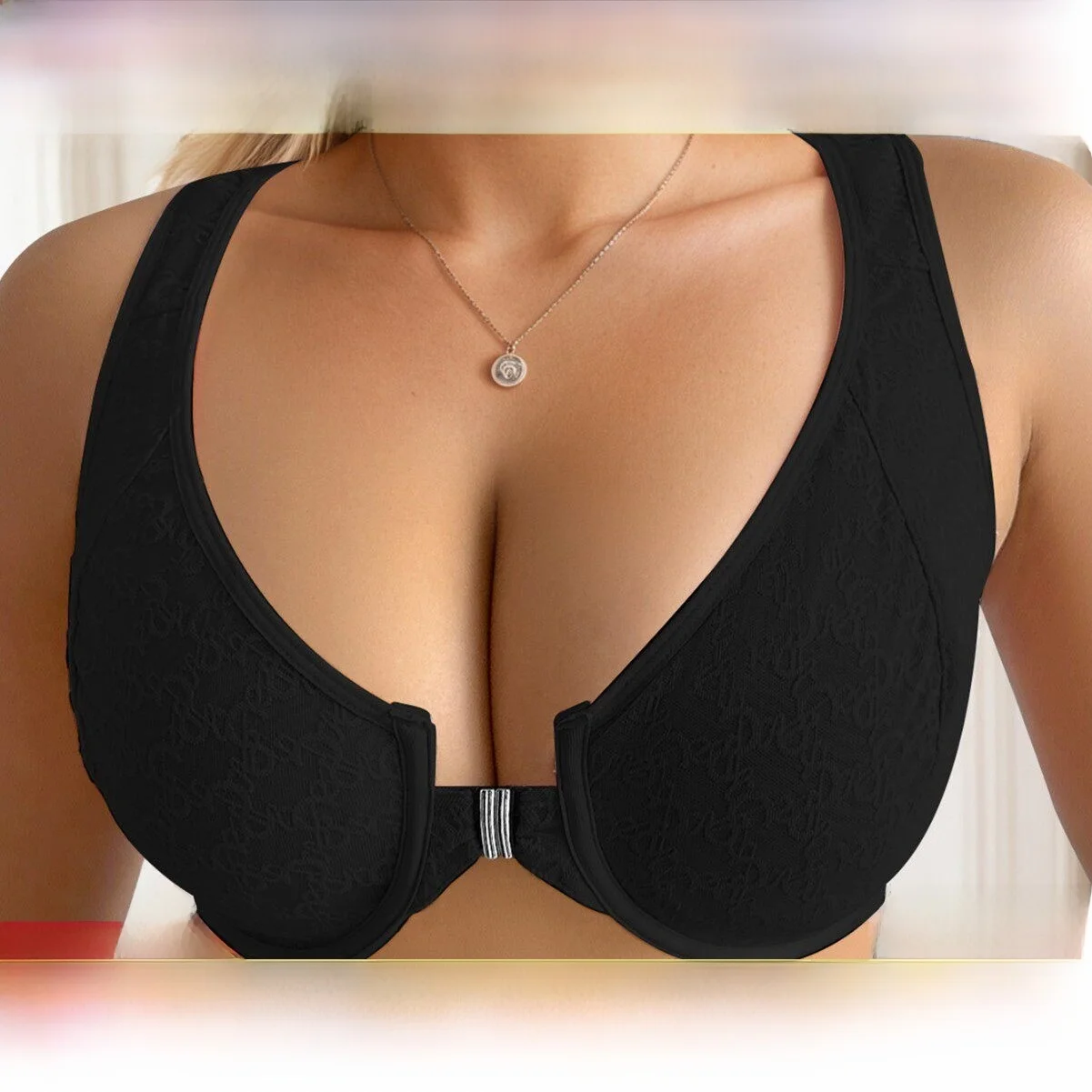 

Sexy Faionable Women's Bra Casual Soft Steel Ring Low Waist Long Sve Nylon Fabric Underwear for Side Breast Reduction