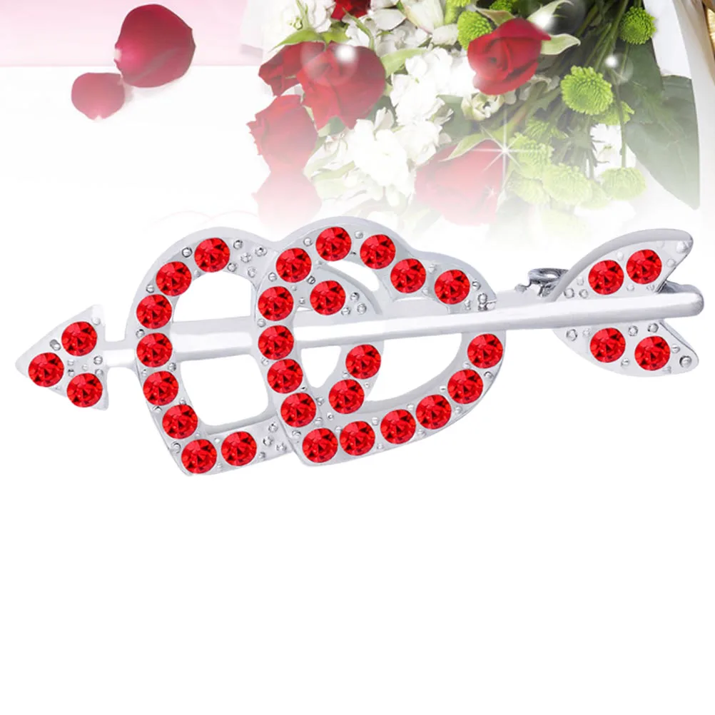 

Diamond- Heart-shaped Brooch The Gift Valentine's Day Pin Korean Version Breastpin