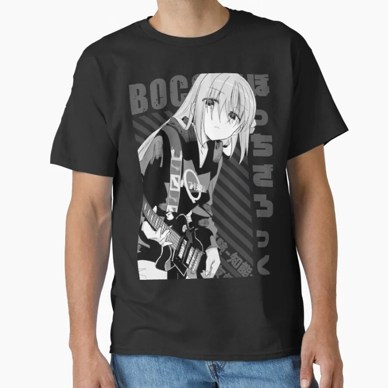 

Bocchi the Rock! Manga kawaii anime girl Hitori Gotou Japan Anime t shirt gift for men Large size tops S-6XL mens clothing
