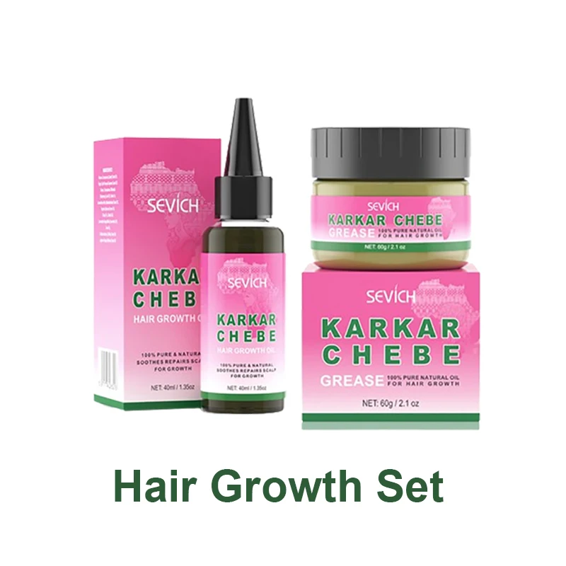 15set mix Chebe Fast Hair Growth Sevich Traction Alopecia Hair Karkar Oil Anti Hair Break