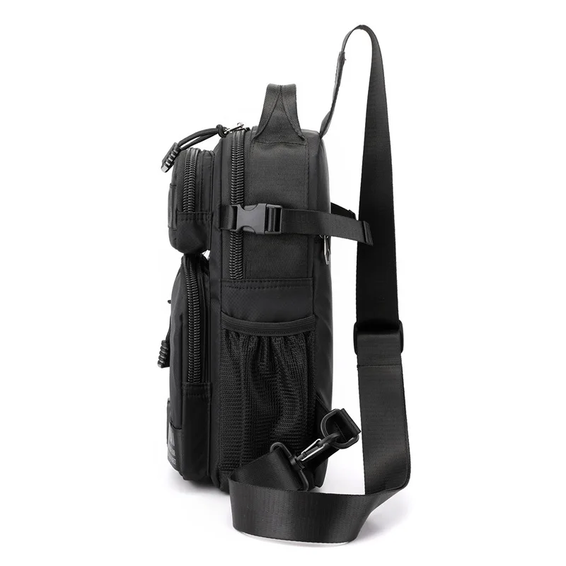 Mochila de pecho multifunción para hombre, bolsos de mensajero de moda, bolso cruzado impermeable, bolsillo para teléfono, bolso de hombro para