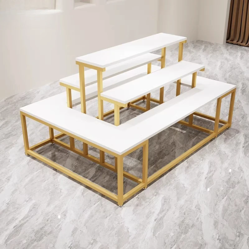 

Shoe display rack Shoe store Shoe rack Middle island cabinet Bag shelf Trapezoidal clothing store Middle table Flower shop Water