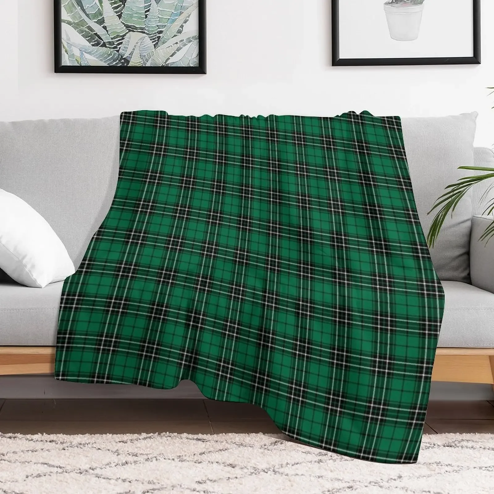 Clan MacLean Hunting Tartan Throw Blanket Soft Plush Plaid Weighted Luxury St Blankets