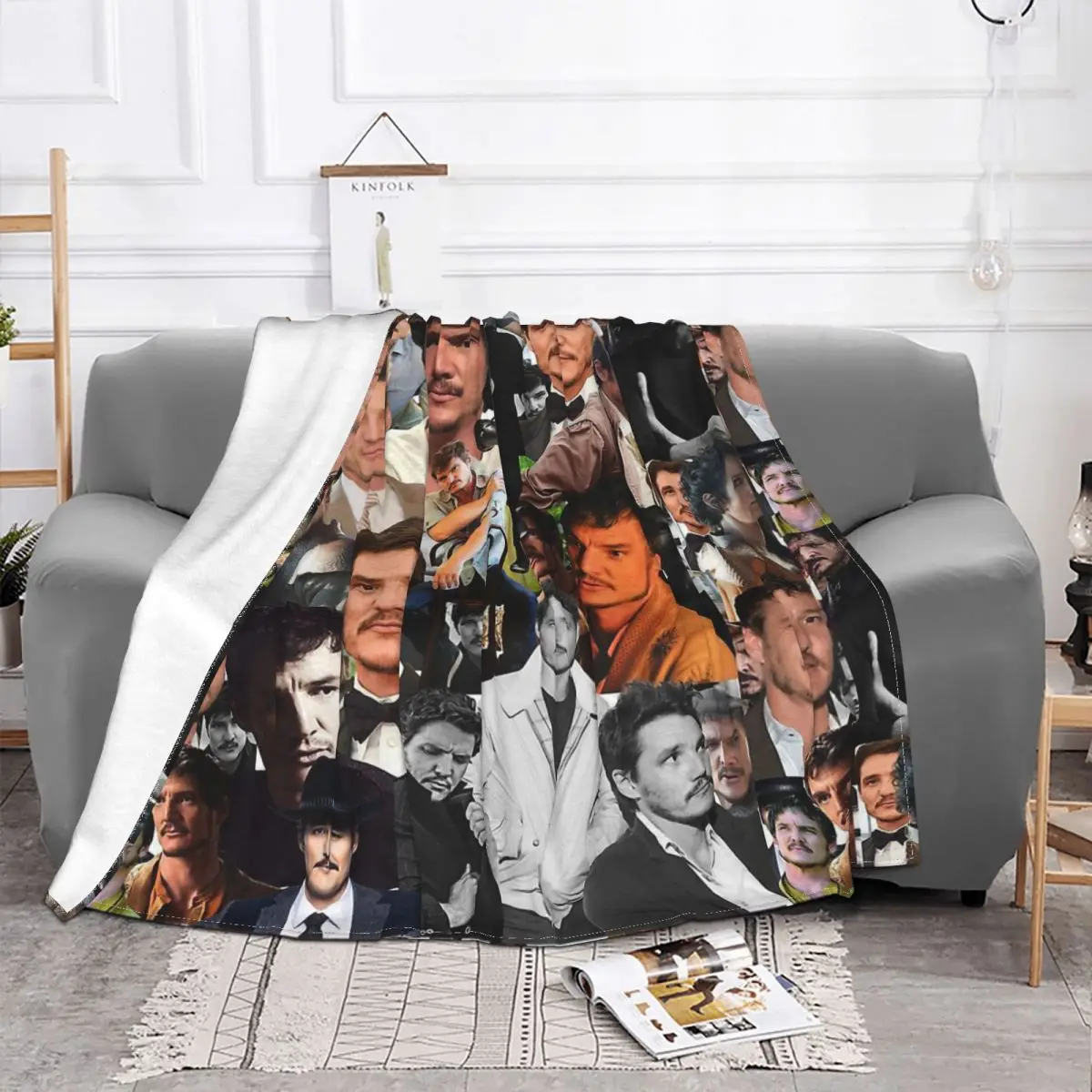 Pedro Pascal Ultimate Collage Meilleur acteur de groupe Blanket Plush All Season Thin Throw Blankets For Office Plush Thin Quilt