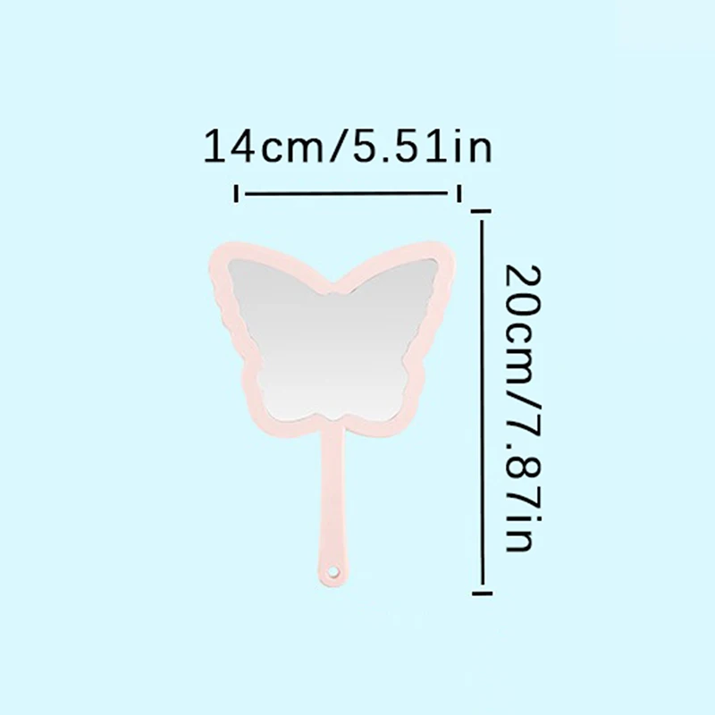 Schmetterling geformte Make-up Spiegel Hands piegel tragbare Wimpern verlängerung Spiegel Salon Spiegel Make-up