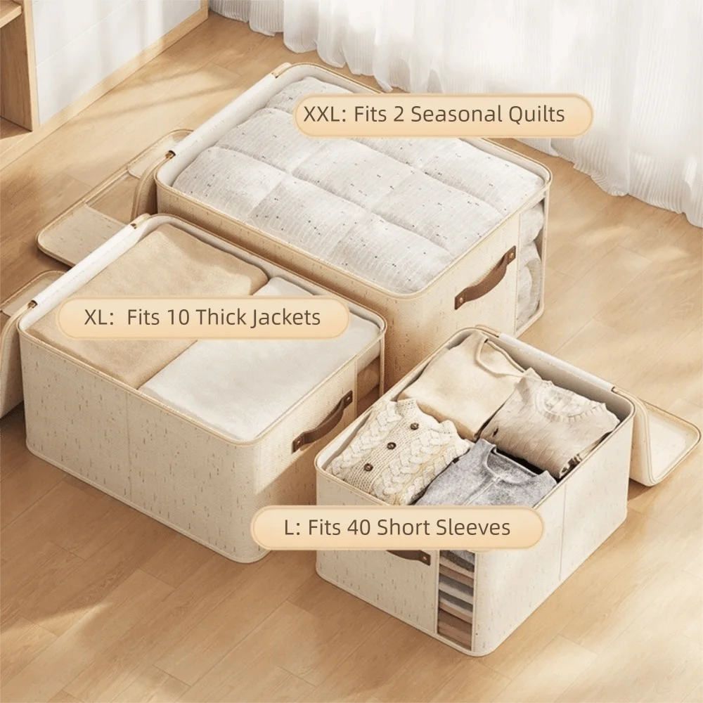 

Складная сумка-органайзер для хранения одеял и постельного белья Visible Clothes, большая вместимость, с крышкой, пылезащитная, для дома