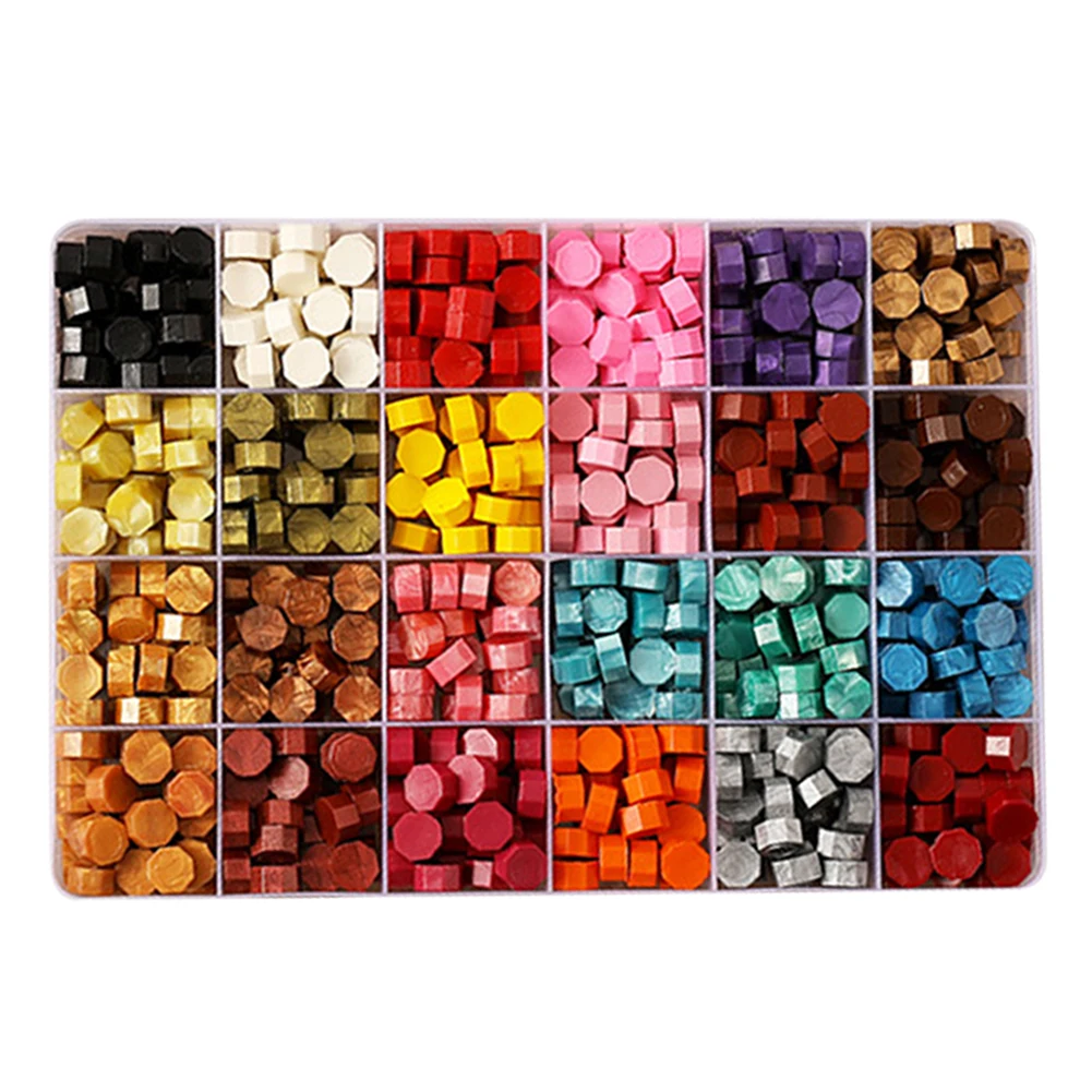 

600-700pcs Fire Painting Sealing Wax Pills for Stamp Envelope Vintage Craft Decor Card Making Tools Wax Seal Beads