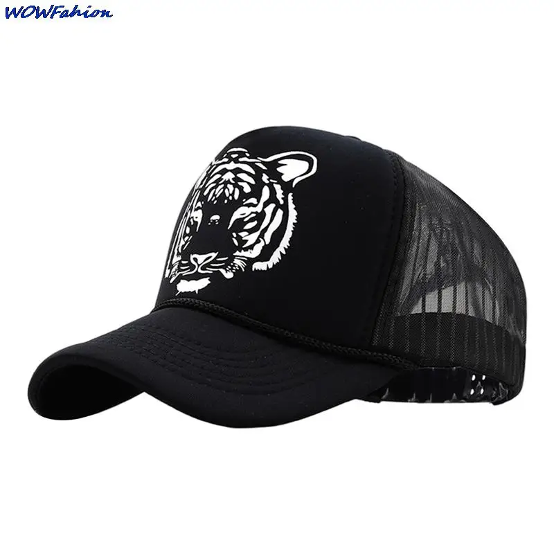 Tiger Pattern Baseball Cap Women Baseball Hat Breathable Men Women Summer Mesh Cap Baseball Caps Gorras Casquette