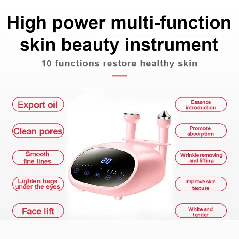 Ultrasonic Facial Tightening Beauty Apparatus High Frequency Face Clean Pore and Blackhead Removal Anti-wrinkle