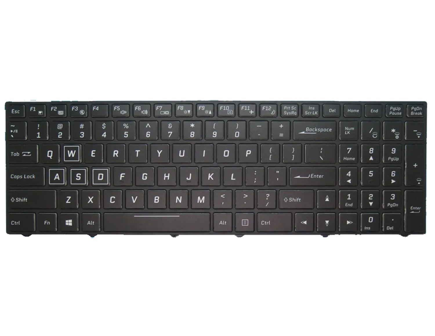 

Клавиатура для ноутбука Hyperbook N85 N850HJ N850HK N850HK1, США, с рамкой с подсветкой