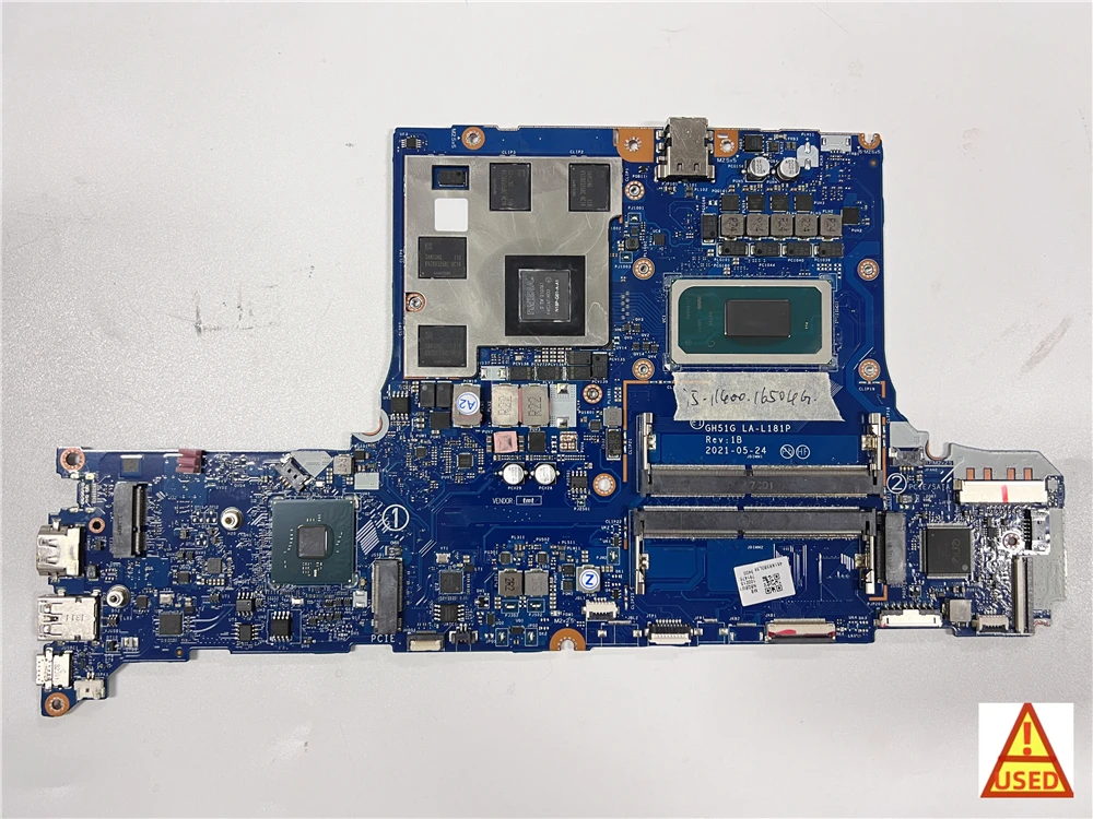 

USED Laptop Motherboard LA-L181P FOR ACER AN517-54 with i5-11400H i7-11800H 1650 4G 100% Working Test Passed