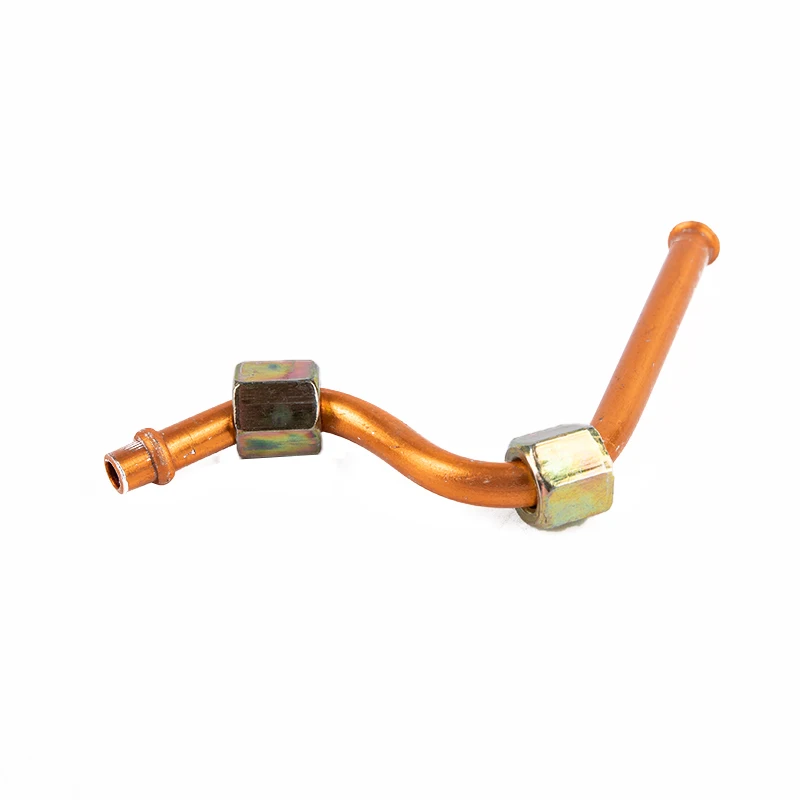 Reemplazo del tubo de escape del compresor de aire de aluminio con rosca de 9 mm, tono plateado