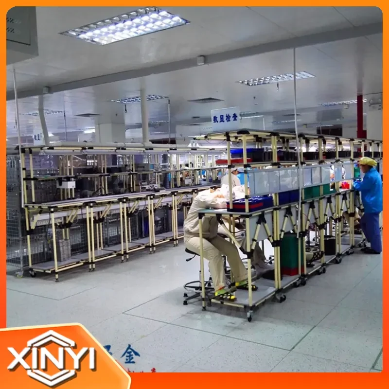 Multi-layer Beam Type Movable Lean Tube Rack for Factory Workshop Storage Pick Wire Rod Rack for Industrial Organization and