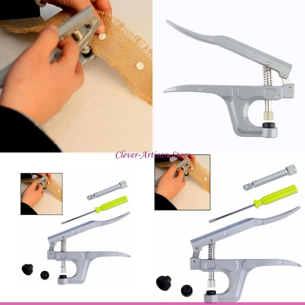 

E06B Plastic Resin Button Press Cloth Button Press Machine Sewing Tool Fastener Pliers Button T8