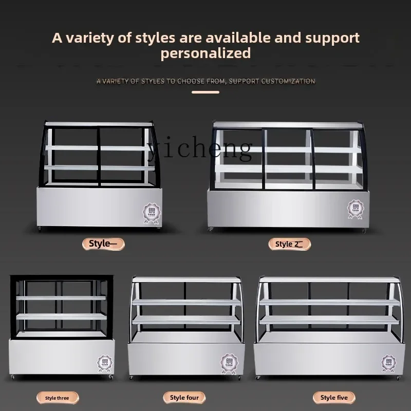 b2 commercial cold vegetable display cabinet small ordering cabinet refrigerated fresh-keeping cabinet string duck neck display
