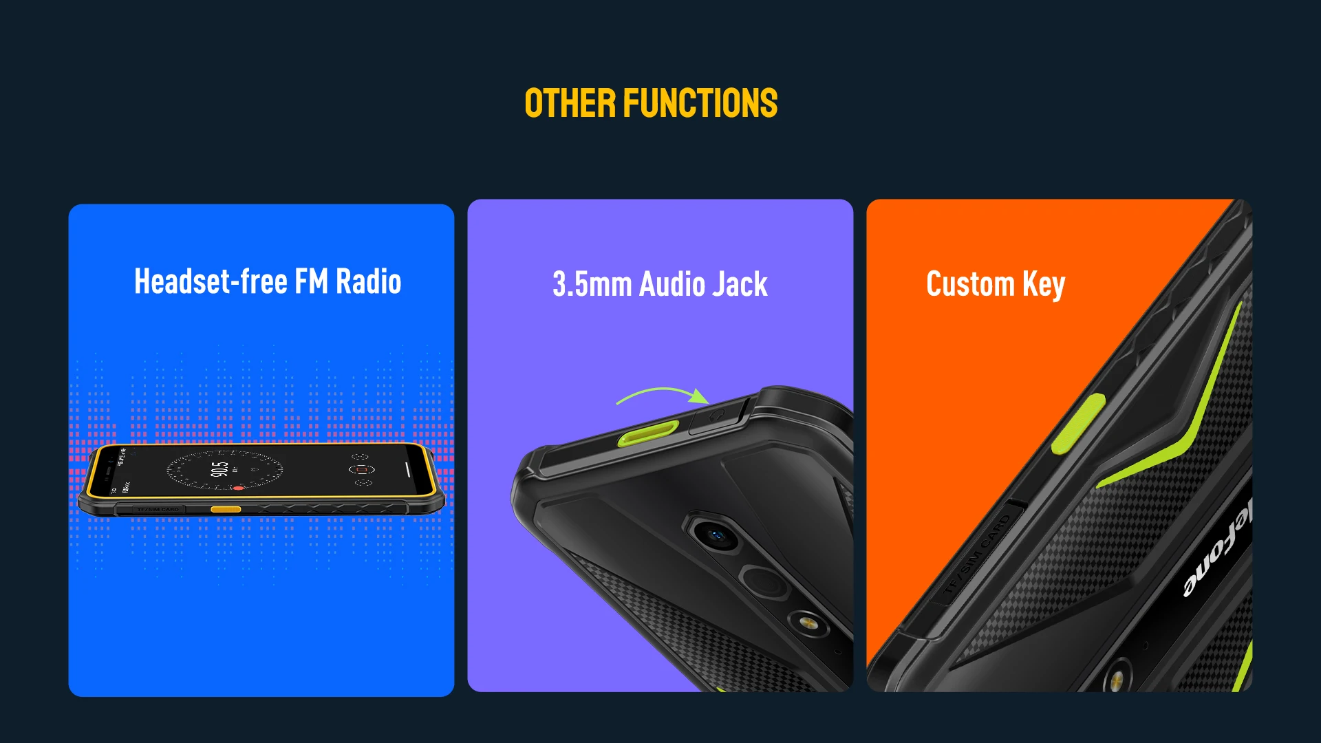 Ulefone Armor X12,Android 13,Up to 6ГБ(3ГБ+3ГБ)RAM,32ГБ ROM,4860mAh,13MP , 5.45", 4G NFC,Global Version