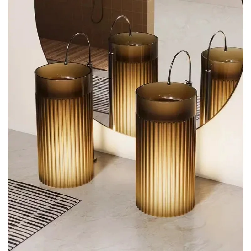 

Bathroom Luxury Hotel Vanity Porcelain Look Ceramic Art Marble Wash Hand Pedestal Basin