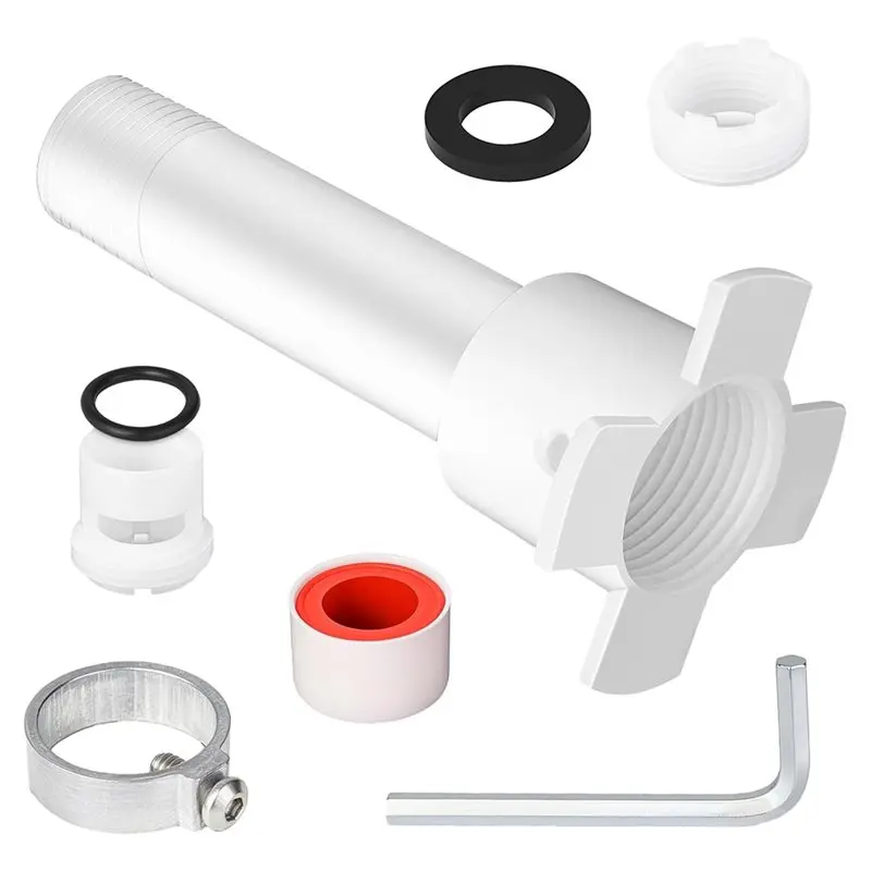 Universal Adapter For Tub Spout With Assembly Tool Complete Repair Kit For 1/2In Copper Pipe, 1/2In And 3/4In IPS Thread