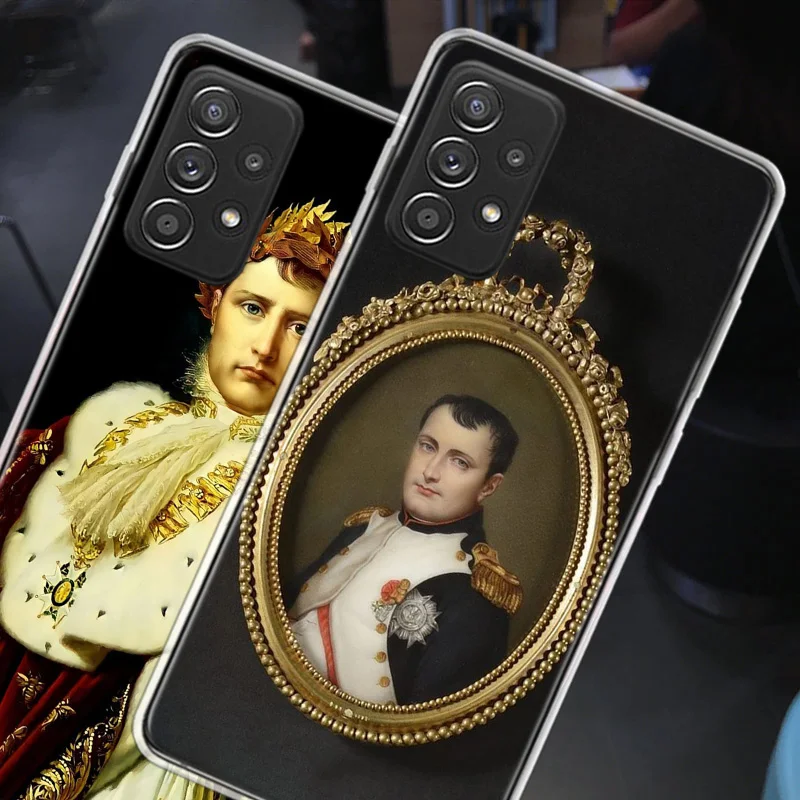 Napoleon Bonaparte Phone Case For Galaxy S23 S20 S21 FE Plus Samsung S24 S22 Ultra TPU Pattern S10 S10E S9 S8 S7 Edge Cover Soft