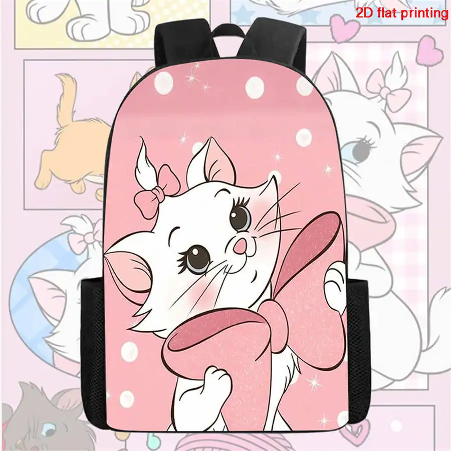 

Детский рюкзак с дизайном в виде мультяшной кошки Мэри, большой вместимости, подходит для девочек в возрасте от 5 до 10 лет.