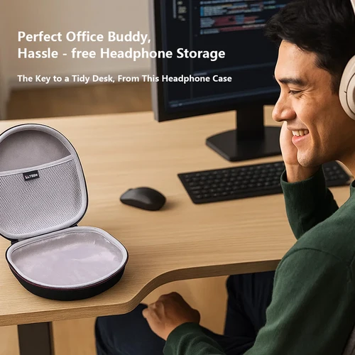Imagen 2 del producto LTGEM Estuche de transporte duro para auriculares Sony WH-1000XM5 WH-1000XM4, bolsa protectora de almacenamiento de viaje Compatible con accesorios