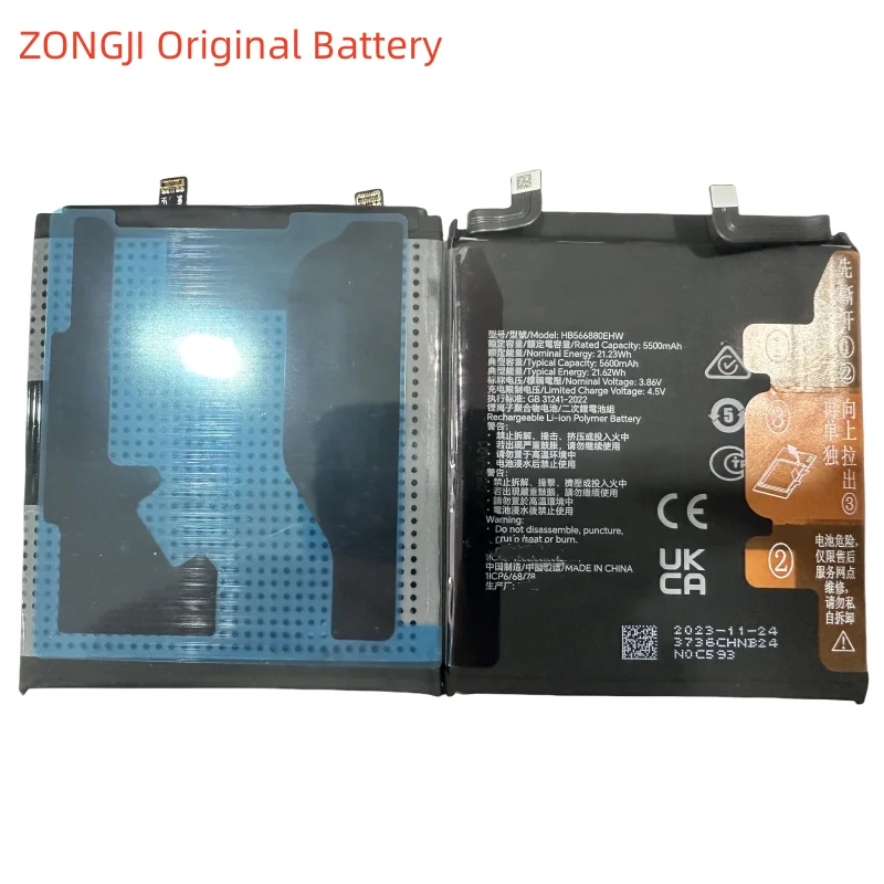New Battery 5600mAh HB566880EHW Battery For Honor Magic 6 Pro HB566880EHW Mobile Phone Batteries +Tools