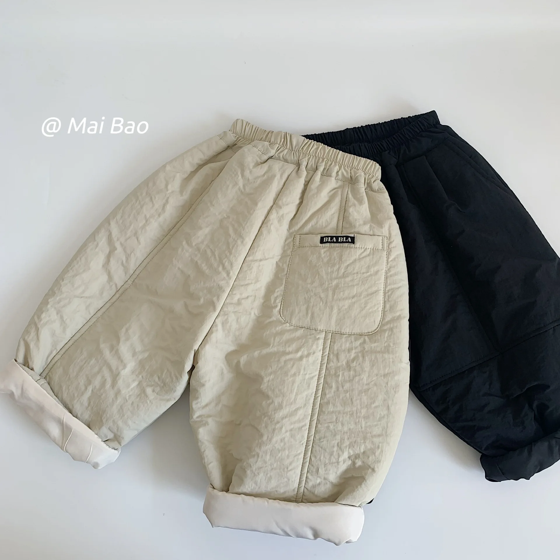 

Children Clothes Kids Thickened Pants 2025 Winter New Korean Style Boys and Girls Loose Cotton Padded Warm Casual Long Pants