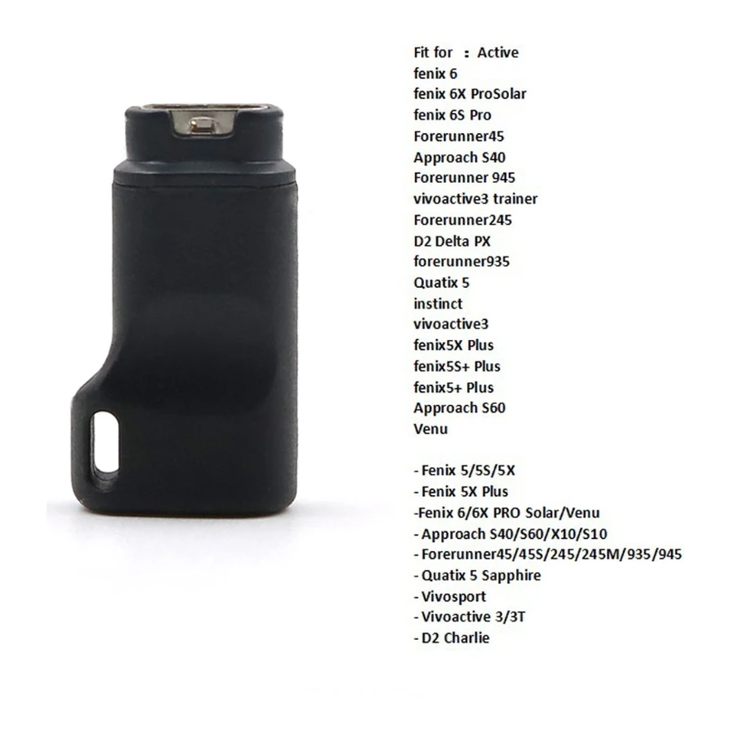 USB C Typ C Weibliche zu 4pin Ladung Konverter für Garmin Fenix 5/5 S/5X/6 forerunner 45/45S/245/245M/935 Smart Uhr