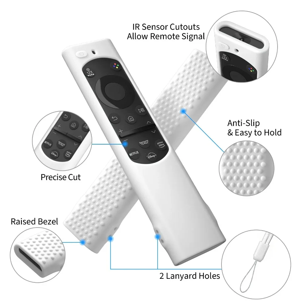 Étui de telecommande TV pour Samsung BN59-01385A/01388A/01388H TM2180E، حماية antichoc et antidérapante، housse en سيليكون #4