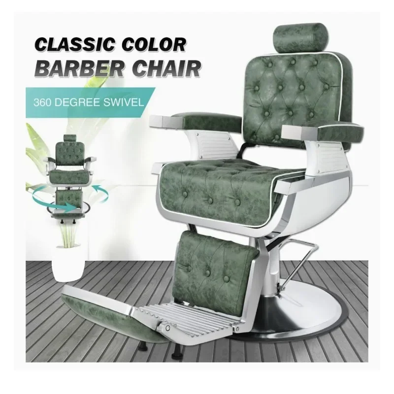 Cross-border new barber shop chair hair salon chair can be put down lifting haircut stool hair salon chair