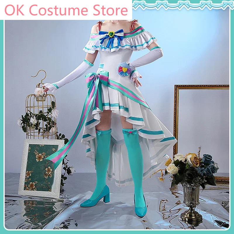 Anime Wonderful Precure! Cure Lillian Elegant Dress Lovely Uniform Cosplay Costume Halloween Party Role Play Outfit