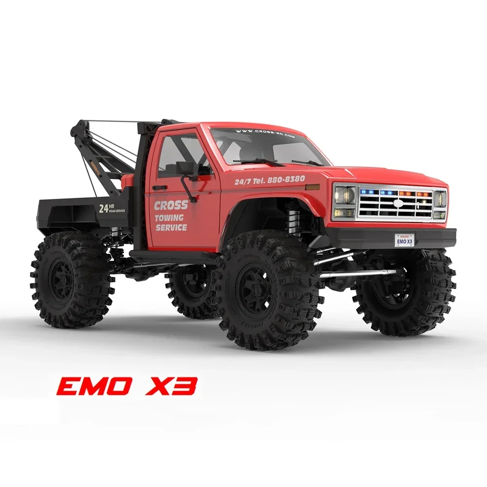 Crossrc Emo X3 północno-wschodnie tygrysy 1/8 4x4 Rc elektryczny zdalny samochód sterowany Model gąsienicowy pojazd ratowniczy Rtr prezent