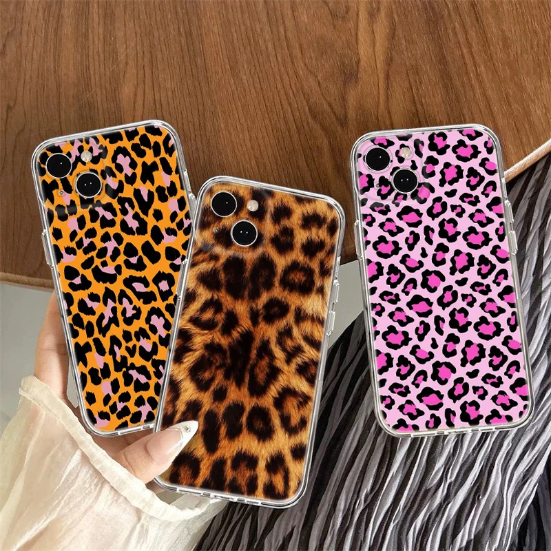 Fashion leopard Soft Case for LG K71 K8 Plus K9 Lite Q510 K92 Q92 Stylo 6 7 V40 V50 V60  G9 X4 Q61 Q60