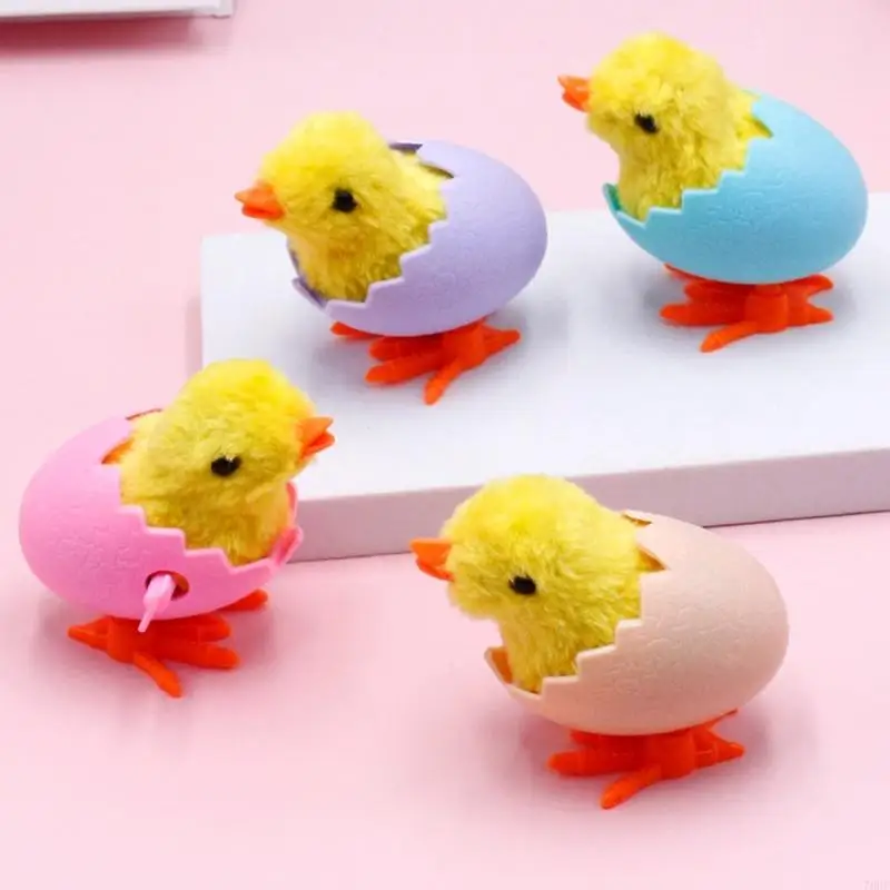 76hf โพสต์ -80s การ์ตูน Nostalgic Vintage Toy Baby Baby Chick Easter Cartoon Mechanical Toy