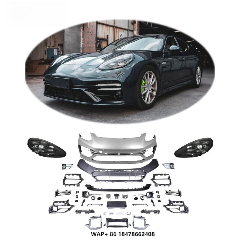 

[1979] Modified Bumper 2009-2016 970.1 970.2 Headlights Bodykit Upgrade to 971 Turbos Style Body Kit for Porsche Panamera 970