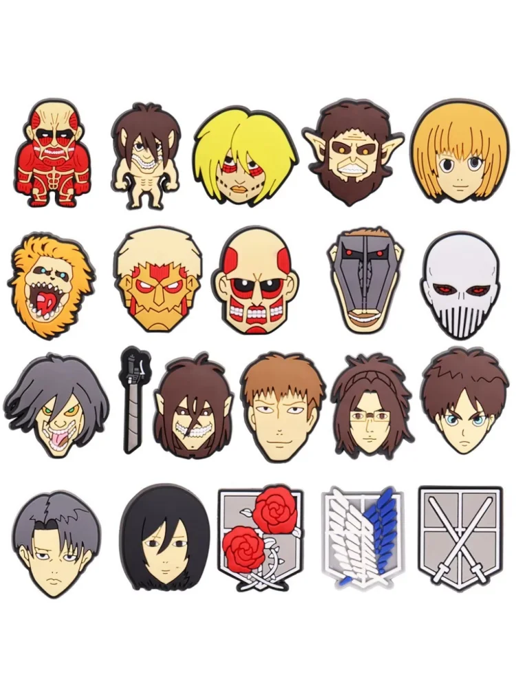 Nouveauté 1 pièces dessin animé japon Anime PVC breloques de chaussures pour sabots épingles accessoires chaussures boucles bracelets enfants cadeau d'anniversaire